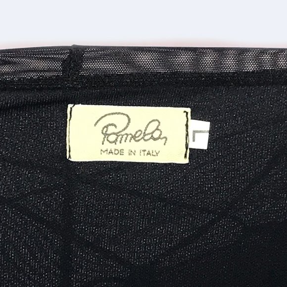 PAMELA MILANO ITALIAN STYLISH BLACK MAXI DRESS - Picture 10 of 13